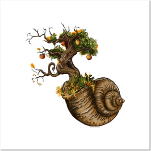 Snail Shell Garden Posters and Art